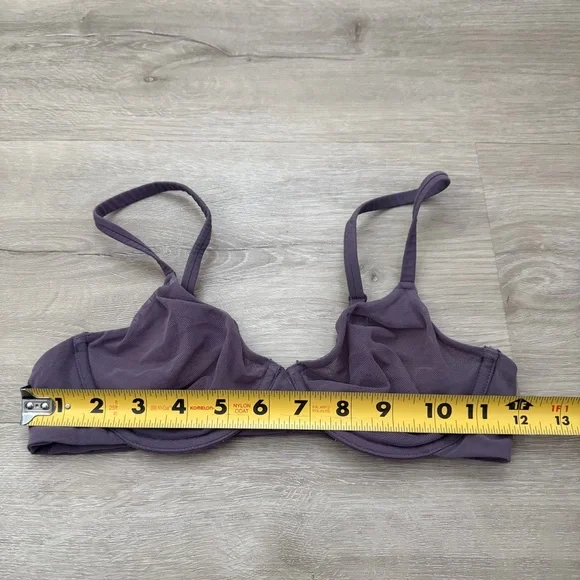 SKIMS ultra fine Mesh purple bra - Picture 2 of 9